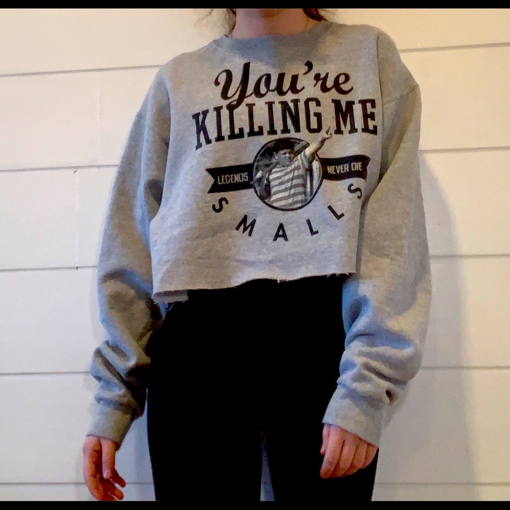 cropped graphic sandlot hoodie